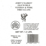 Old World Venison & Pork Fire Salami