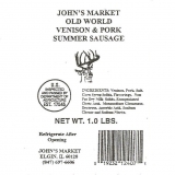 Old World Venison & Pork Summer Sausage