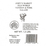 Old World Venison & Pork Salami