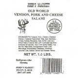 Old World Venison, Pork & Cheese Salami
