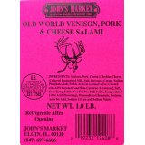 Old World Venison, Pork & Cheese Salami