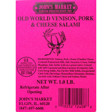 Old World Venison, Pork & Cheese Salami