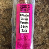 Cheddar Cheese Venison Stick