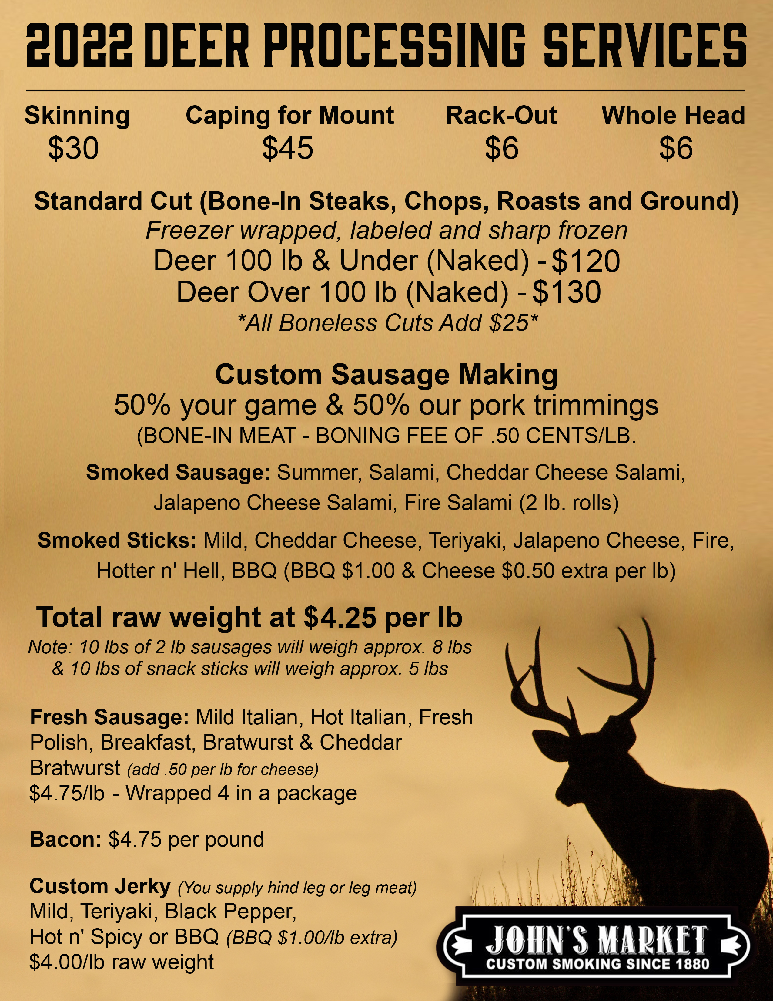 Deer Processing
