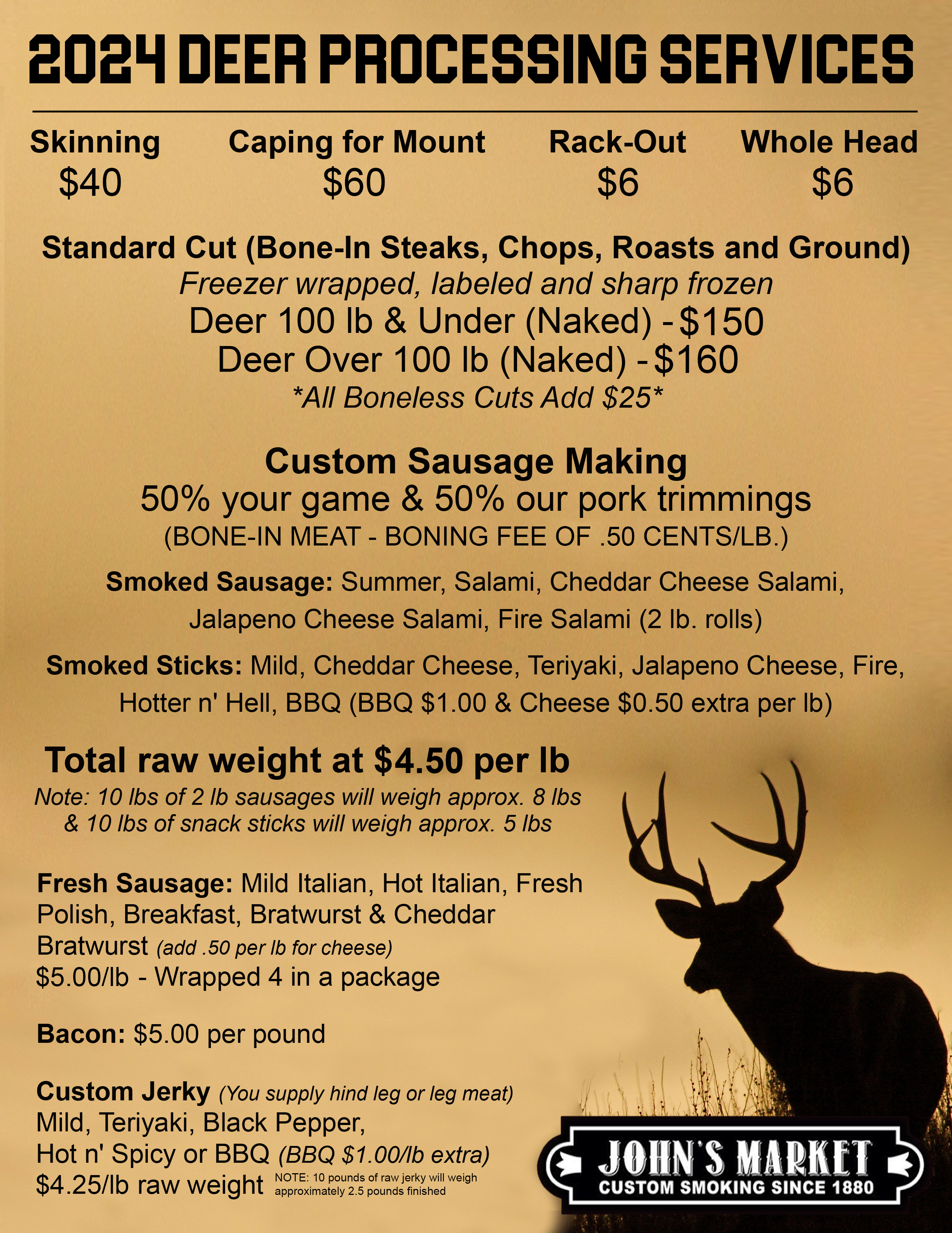 Deer Processing